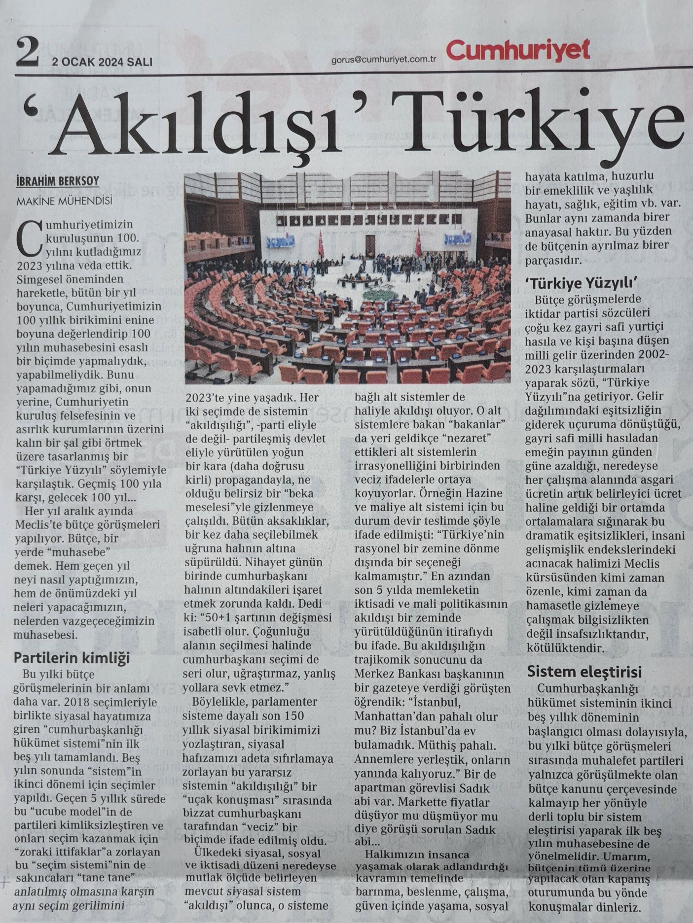 'Akıldışı' Türkiye